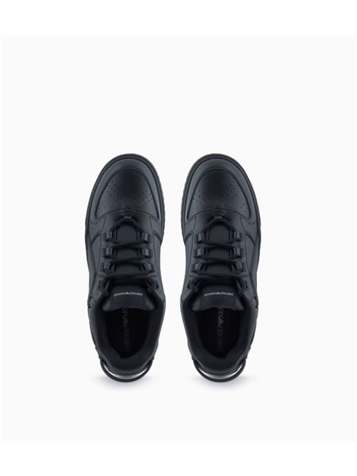MAXI PATCH EA SNEAKERS EMPORIO ARMANI | EM003670.AF19554UC001 BLACK
